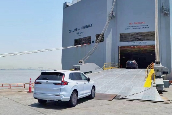 300臺CR-V插電式混動車型!東風(fēng)本田新能源車首次出口海外