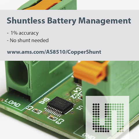 奧地利微電子為電池管理系統推出節約成本、無電阻的方案