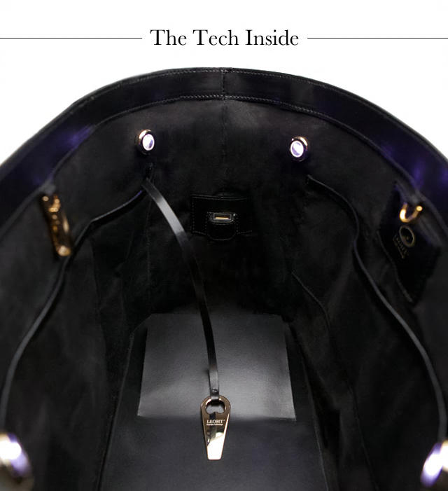 支持無(wú)線充電的時(shí)尚包包來(lái)了 內(nèi)置6000mAh電池