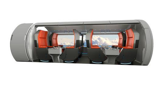 超級高鐵列車細節：比飛機頭等艙還豪華