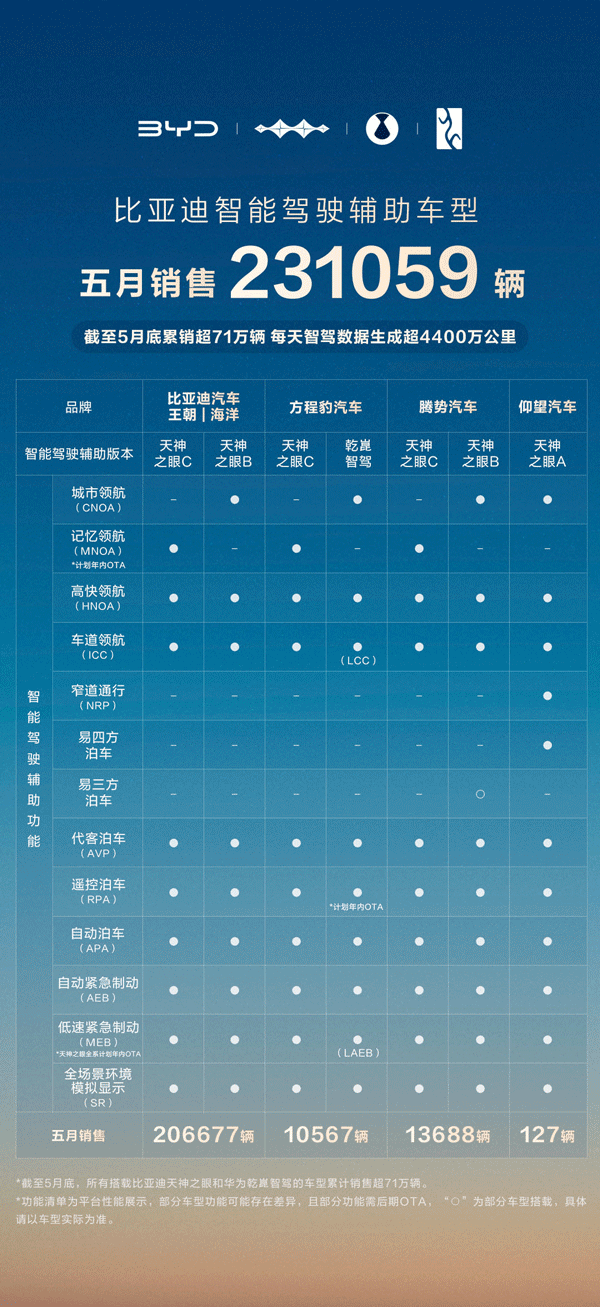 智駕市場格局生變 比亞迪憑超23萬輛銷量強勢領跑