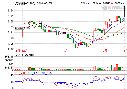 重組失敗復牌 大東南涉鋰電池隔膜補漲震蕩漲停
