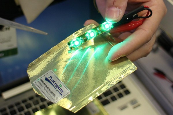 臺(tái)灣輝能科技推出新型軟性鋰電池材料