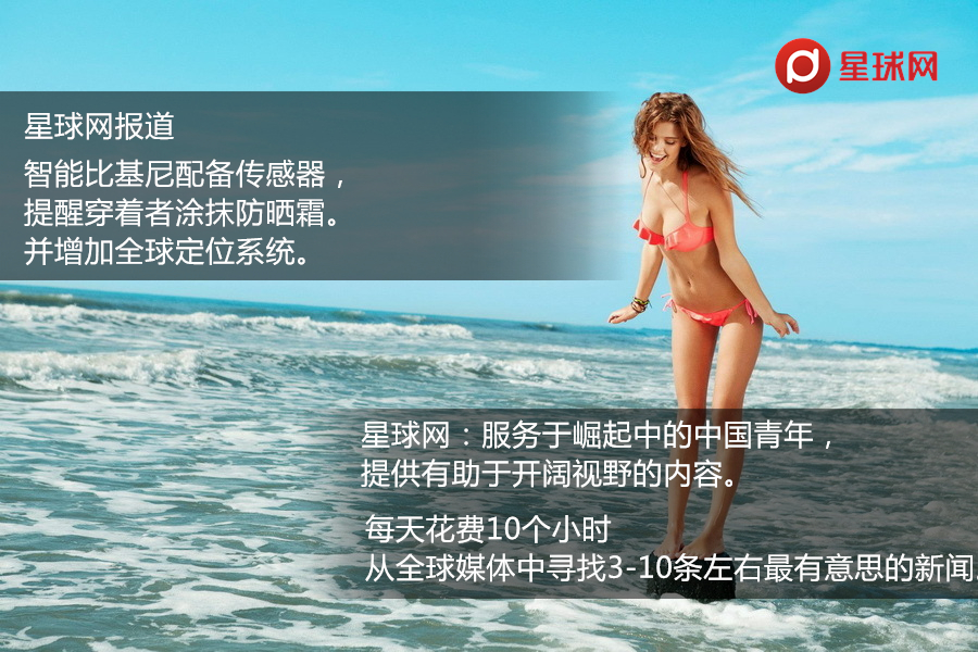 太陽能比基尼可以當充電寶   一張圖看懂“智能比基尼”