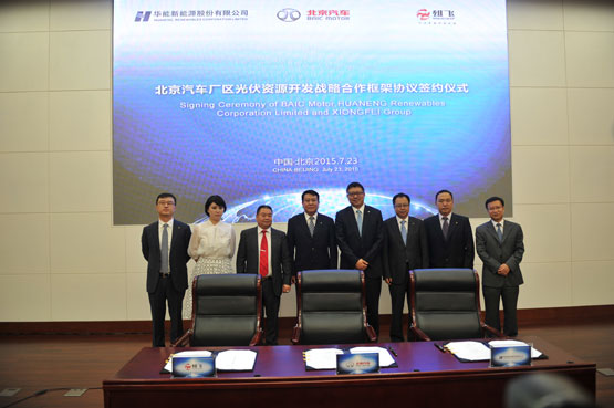 北京汽車與華能及四川雄飛合作光伏發電項目 北京汽車與華能及四川雄飛合作光伏發電項目
