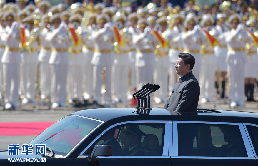 勝利日大閱兵:習近平坐國產紅旗車檢閱部隊 勝利日大閱兵:習近平坐國產紅旗車檢閱部隊