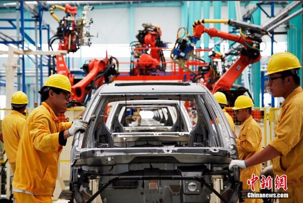 中國先進水平新能源汽車生產線在威海投產