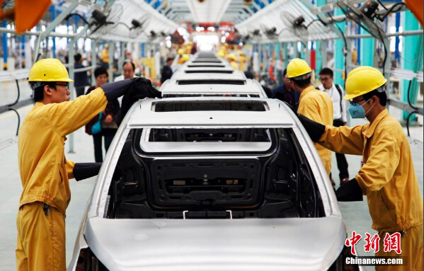 中國先進水平新能源汽車生產線在威海投產
