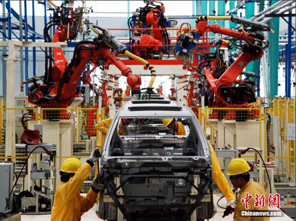 中國先進水平新能源汽車生產線在威海投產