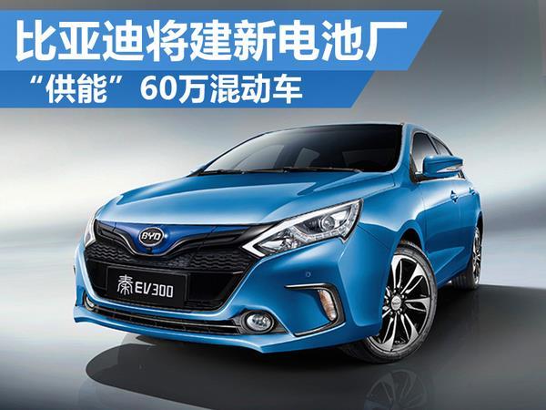 比亞迪公布超級電池工廠:滿足60萬混動車