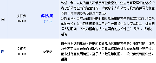 多氟多;新能源車輛尚未進入今年新補貼目錄 多氟多;新能源車輛尚未進入今年新補貼目錄