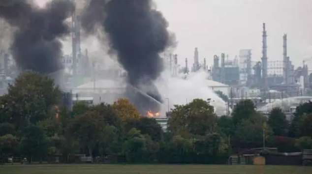 ▲爆炸現(xiàn)場照片