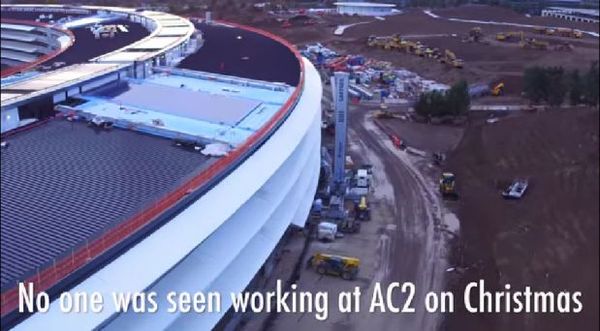 蘋果Campus 2 飛船總部4K無人機捕捉禮堂鏡頭 蘋果Campus 2 飛船總部4K無人機捕捉禮堂鏡頭