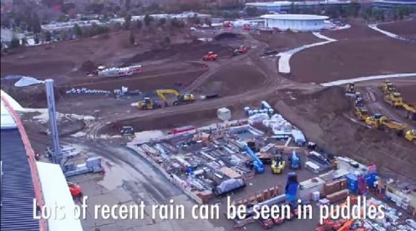 蘋果Campus 2 飛船總部4K無人機捕捉禮堂鏡頭 蘋果Campus 2 飛船總部4K無人機捕捉禮堂鏡頭