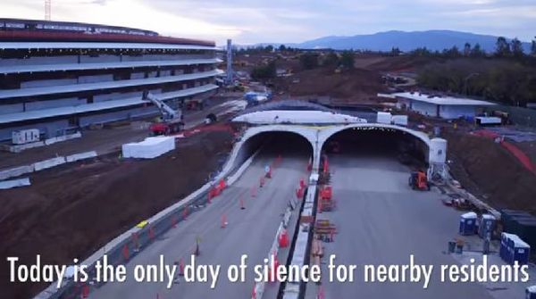 蘋果Campus 2 飛船總部4K無人機捕捉禮堂鏡頭 蘋果Campus 2 飛船總部4K無人機捕捉禮堂鏡頭