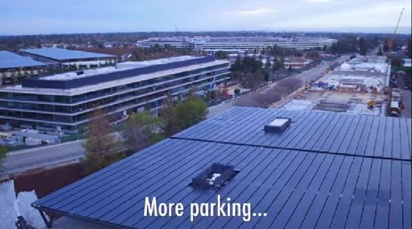 蘋果Campus 2 飛船總部4K無人機捕捉禮堂鏡頭 蘋果Campus 2 飛船總部4K無人機捕捉禮堂鏡頭