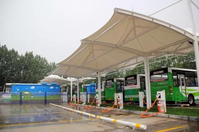 特來電在登封建設的公交充電站