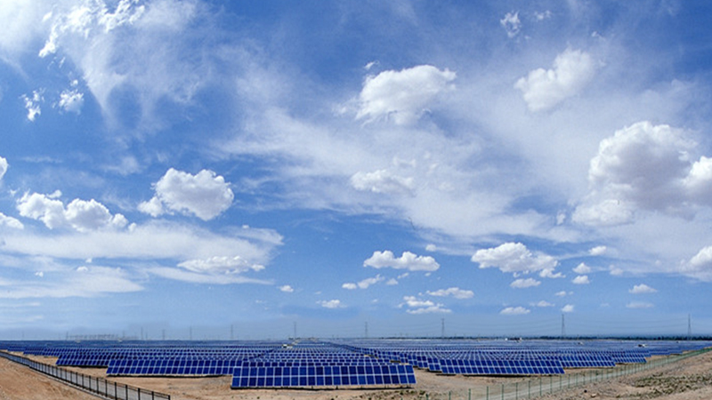 甘肅酒泉100MW光伏電站項(xiàng)目 圖/陽(yáng)光電源