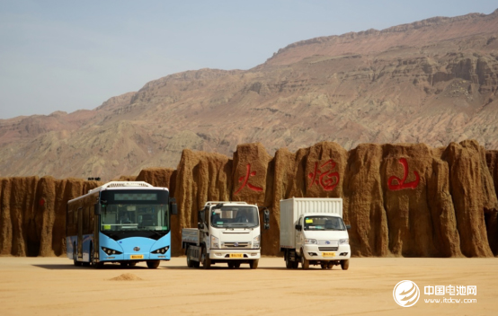 比亞迪純電動客車、專用車參與吐魯番高溫測試