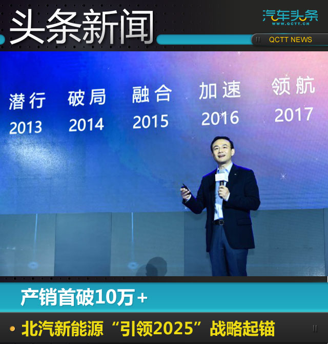 產銷首破10萬+,北汽新能源“引領2025”戰略起錨 產銷首破10萬+,北汽新能源“引領2025”戰略起錨