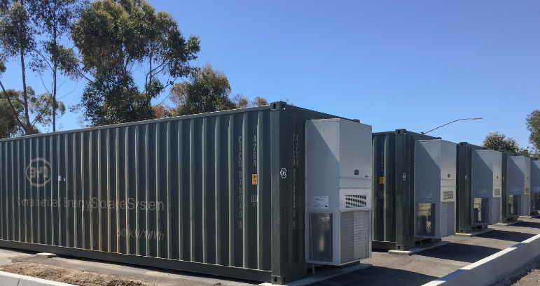 比亞迪加州大學圣地亞哥分校儲能示范項目