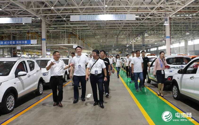 電池百人會企業家一行參觀考察北京新能源汽車股份有限公司青島分公司