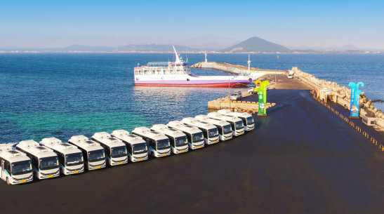 20臺比亞迪電動巴士在韓國濟州島投入運營