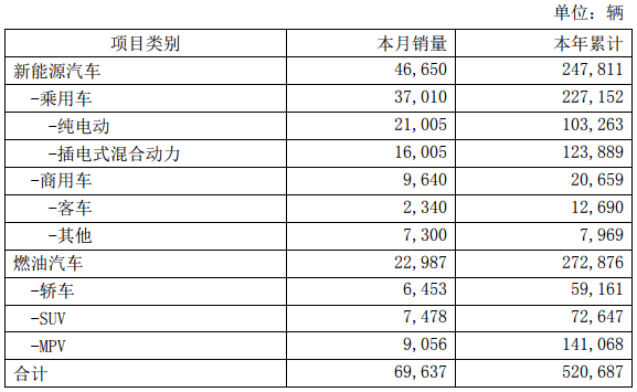 比亞迪去年新能源車銷售24.78萬輛 電池裝機總量約13.37GWh