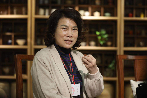 全國人大代表、格力電器董事長董明珠接受記者采訪。（攝影/本報(bào)記者 車亮）