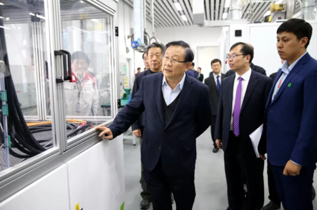 中國科學技術(shù)協(xié)會主席萬鋼參觀長城汽車氫能技術(shù)中心