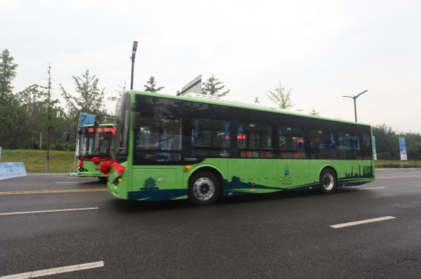 比亞迪純電動公交車 圖片來源：企業供圖