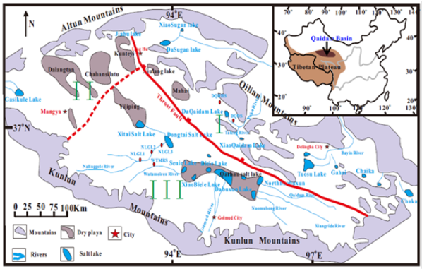 柴達木盆地鹽湖鋰同位素分區