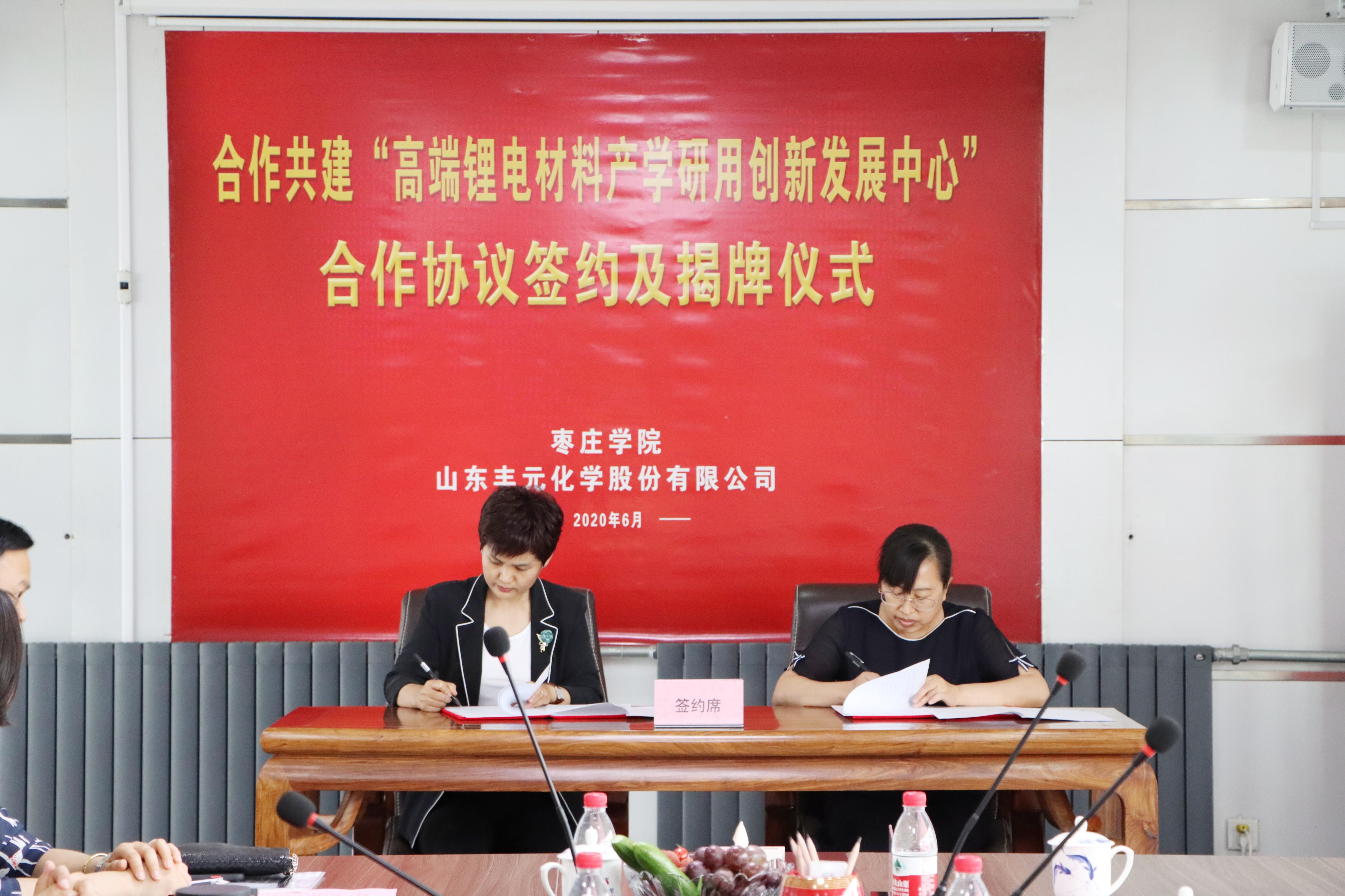 豐元股份與棗莊學院合作共建高端鋰電材料產學研用創新發展中心 豐元股份與棗莊學院合作共建高端鋰電材料產學研用創新發展中心