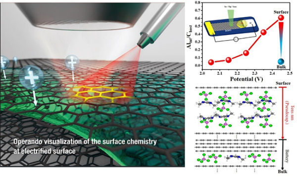 大連化物所基于在線表界面表征發現儲能電極的表面效應
