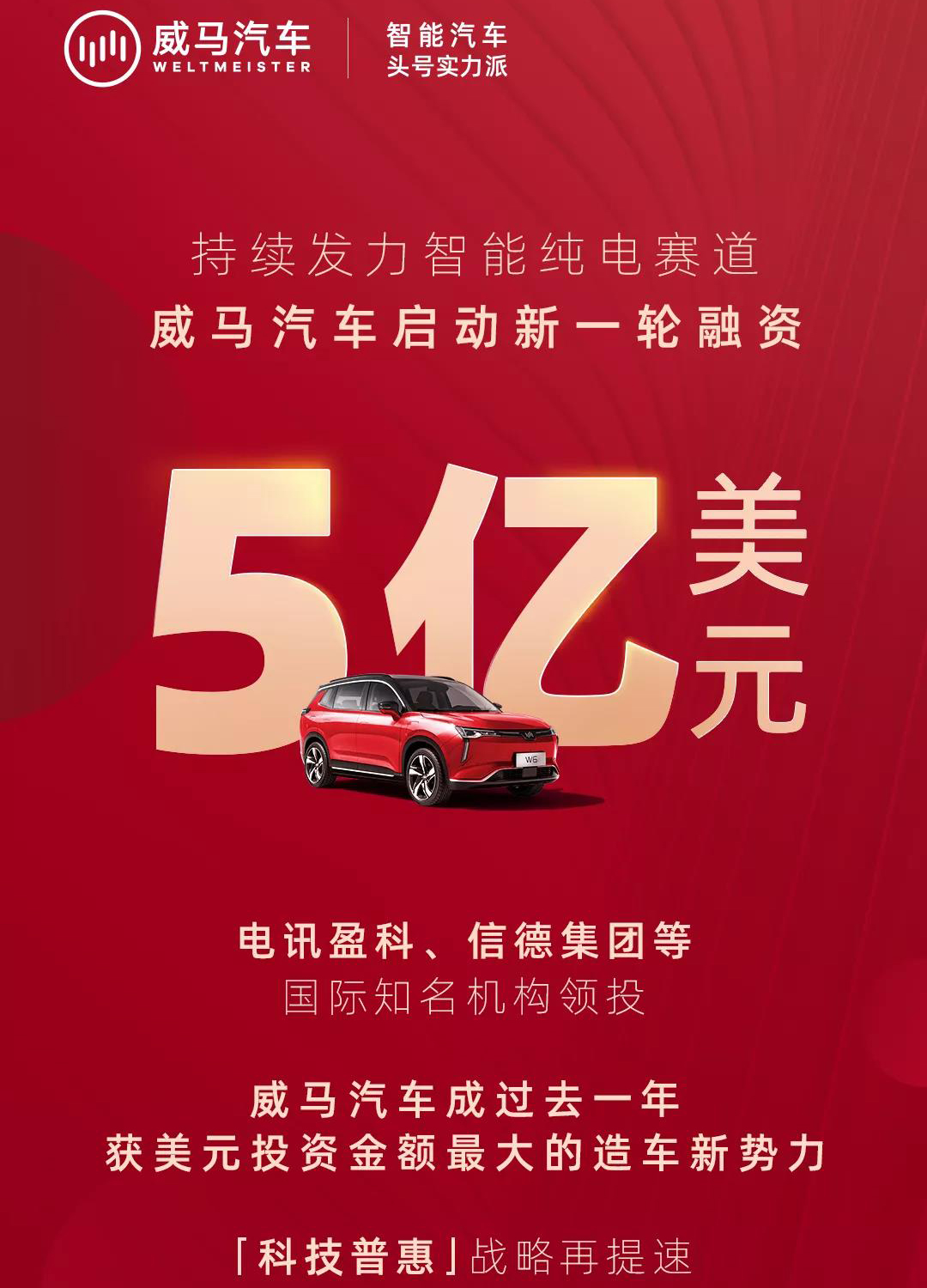 威馬汽車再度融資5億美元 何鴻燊、李嘉誠家族企業領投 威馬汽車再度融資5億美元 何鴻燊、李嘉誠家族企業領投