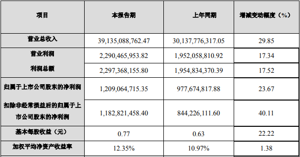 江蘇國泰2021年度主要財務(wù)數(shù)據(jù)和指標(biāo)（單位：元）