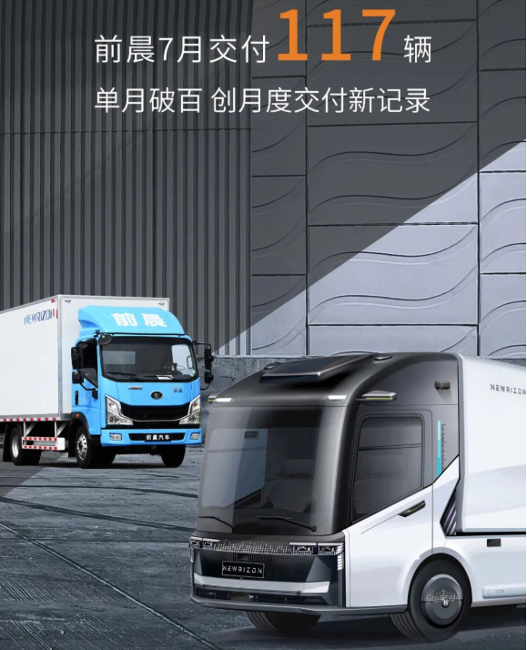 前晨汽車7月交付117輛 創(chuàng)單月交付新紀(jì)錄