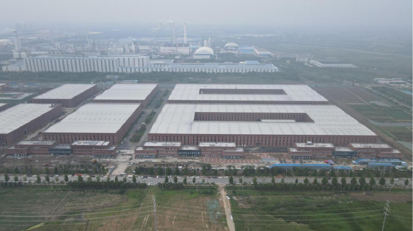 肥東基地負(fù)極材料項目俯瞰圖 肥東基地負(fù)極材料項目俯瞰圖