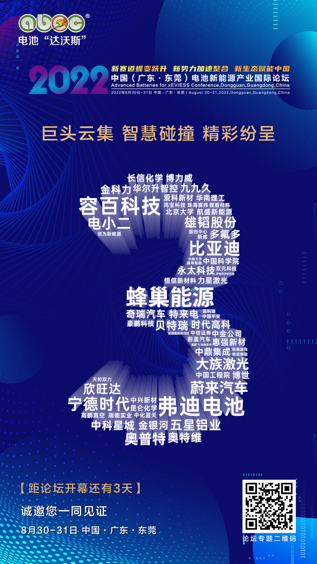 ABEC丨第9屆電池“達(dá)沃斯” ABEC丨第9屆電池“達(dá)沃斯”