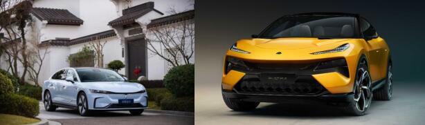 東風嵐圖追光(左)與吉利路特斯ELETRE(右)是2023年備受市場關注的“明星”車型 東風嵐圖追光(左)與吉利路特斯ELETRE(右)是2023年備受市場關注的“明星”車型