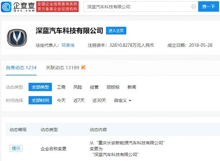 向高端新能源汽車品牌發展 長安新能源更名為深藍汽車