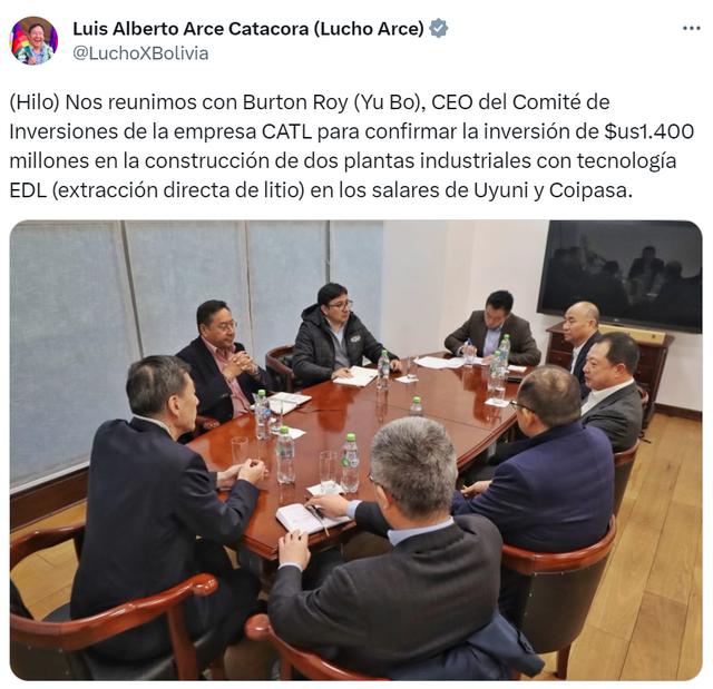 圖片來(lái)源:玻利維亞總統(tǒng)Luis Arce推特截圖 圖片來(lái)源:玻利維亞總統(tǒng)Luis Arce推特截圖