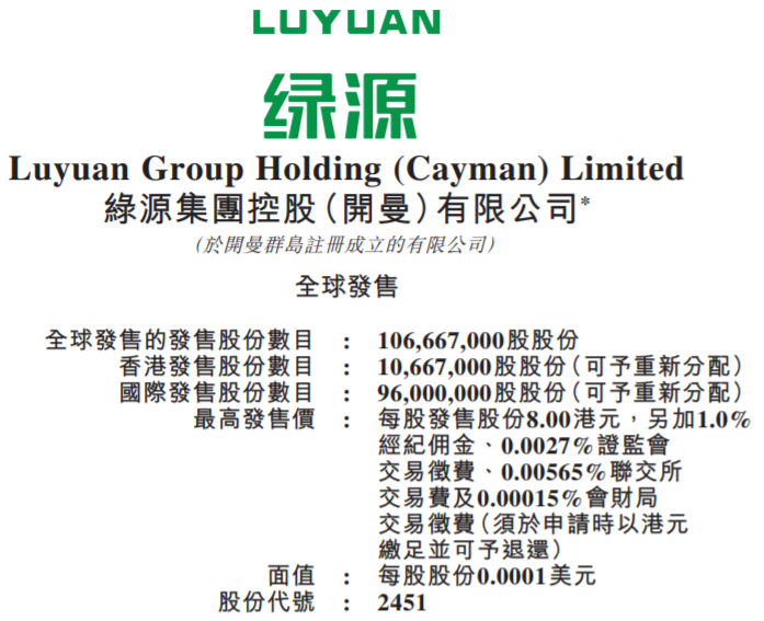 綠源集團控股 綠源集團控股