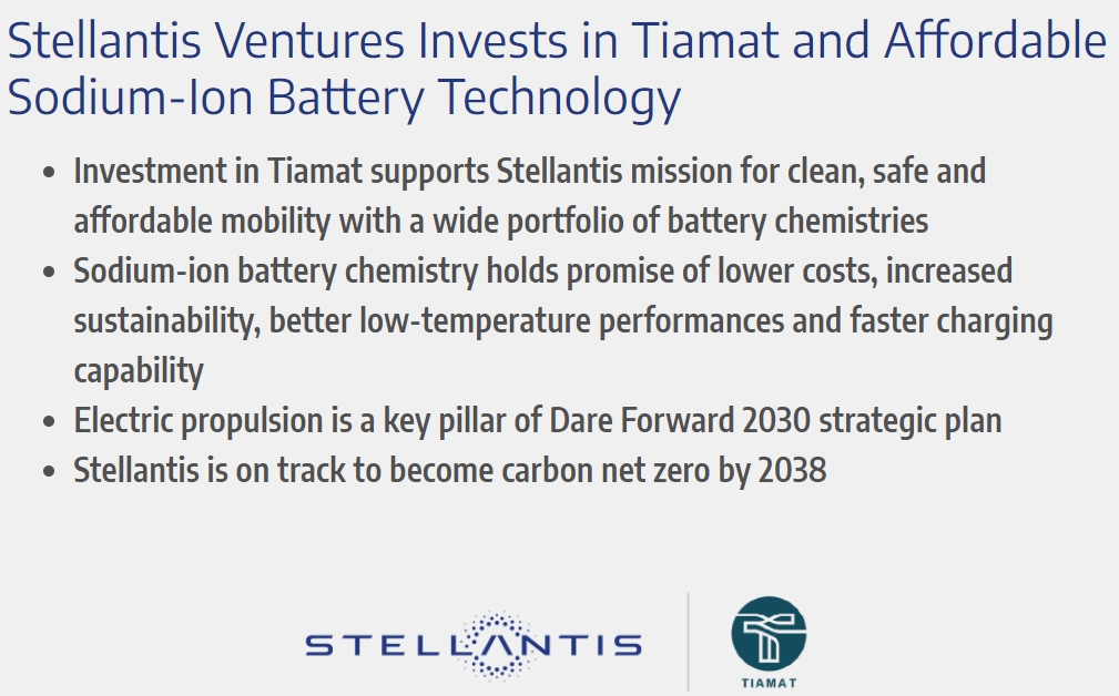 這一海外車企參投法國鈉電池初創公司1.5億歐元融資 這一海外車企參投法國鈉電池初創公司1.5億歐元融資