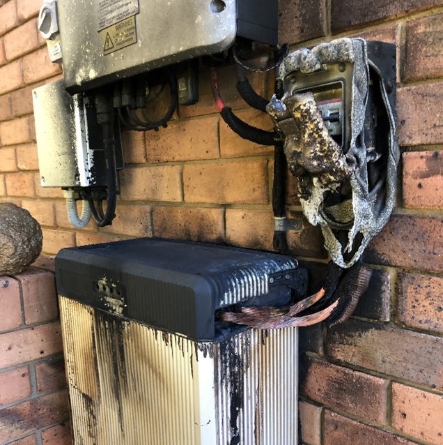 燒毀的LGES電池圖片 圖/ACCC 燒毀的LGES電池圖片 圖/ACCC