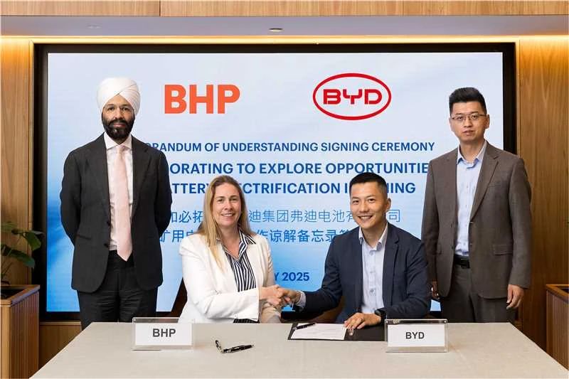 比亞迪/寧德時代同牽全球礦業(yè)巨頭！這次不為礦，為電池！